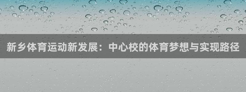 3377体育官网下载平台APP:新乡体育运动新发展:中心校的